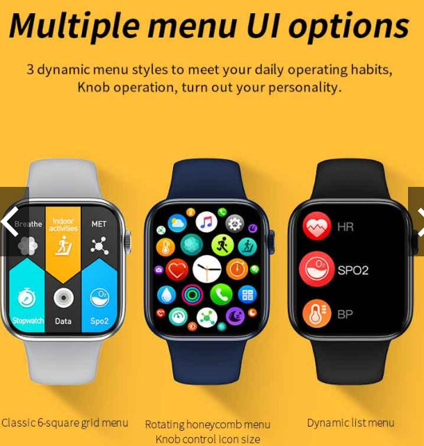 HW16 Smartwatch – 기능 검토, 와이드 디스플레이, 분할 화면