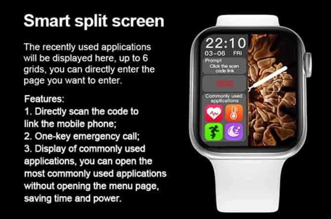 HX68 Smartwatch – 기능 검토, 전체 사양