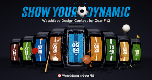 WatchMaster의 Gear Fit 2용 워치페이스 디자인 콘테스트에 참여하세요