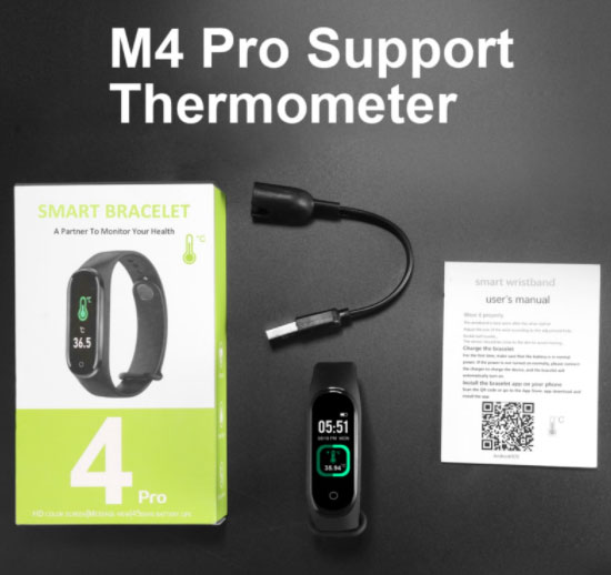 M4 Pro Smartband – 온도계 기능으로 업그레이드