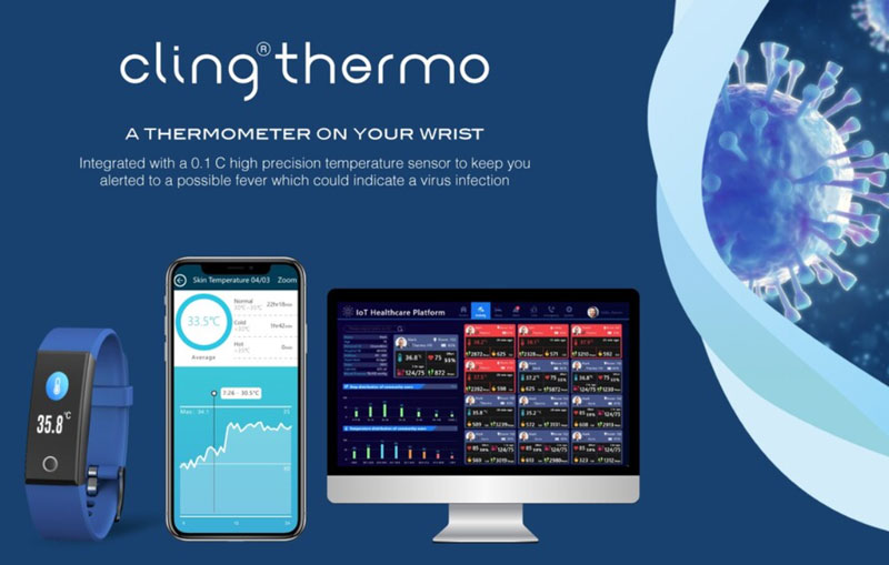 MedTech Smartwatch – 온도 감지 기능이 있는 Cling Thermo