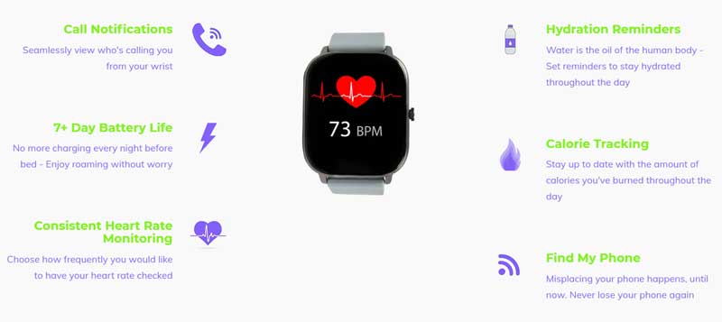 NDUR Smartwatch – 스포티하고 트렌디한 – 기능 검토