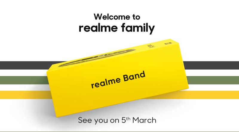 RealMe Smartband – 2021년 3월 5일 공식 공개