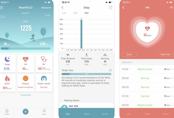 iOS용 WearFit 2.0 앱
