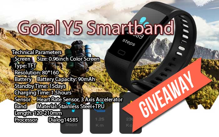 Young Series Smartband - Goral Y5 국제 경품!