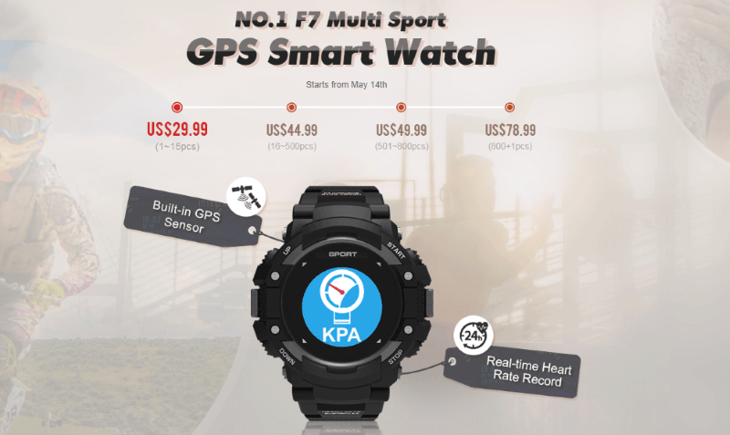 No.1 F7 Smartwatch 스냅업 가격 $10.99(미국 달러만 해당)