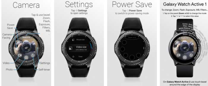 Samsung Galaxy Watch Active용 Camera One 앱
