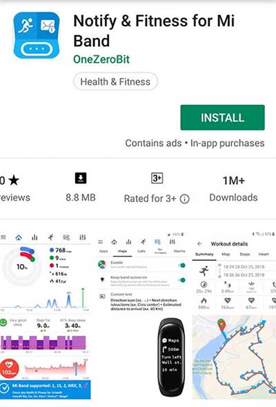 Xiaomi Mi Band 4용 앱 다운로드