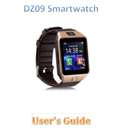 [다운로드] DZ09 Smartwatch 사용자 매뉴얼 PDF QR 코드 .apk 파일