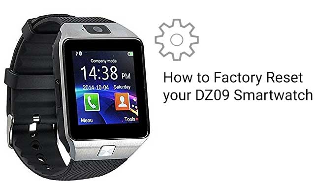 DZ09 Smartwatch를 공장 초기화하는 방법