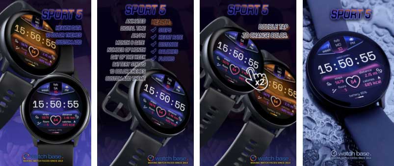 Galaxy Active Smartwatch용 최신 시계 모드(2021년 2월)