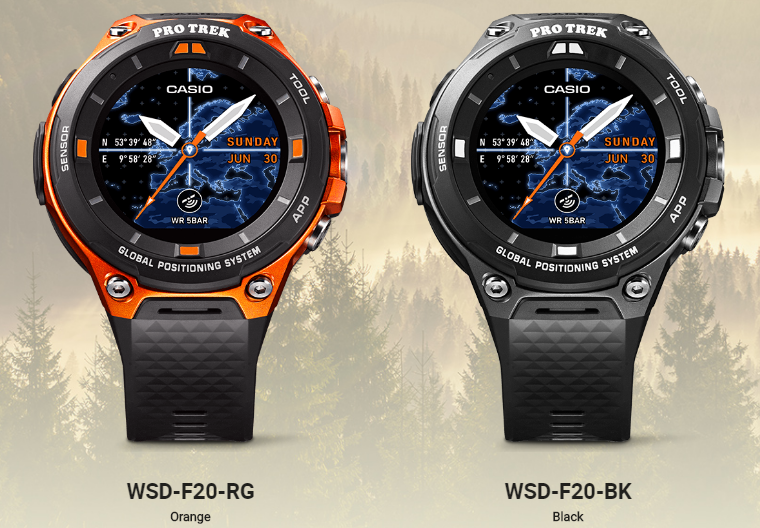 Casio WSD-F20 Smartwatch에 GPS 기능 추가