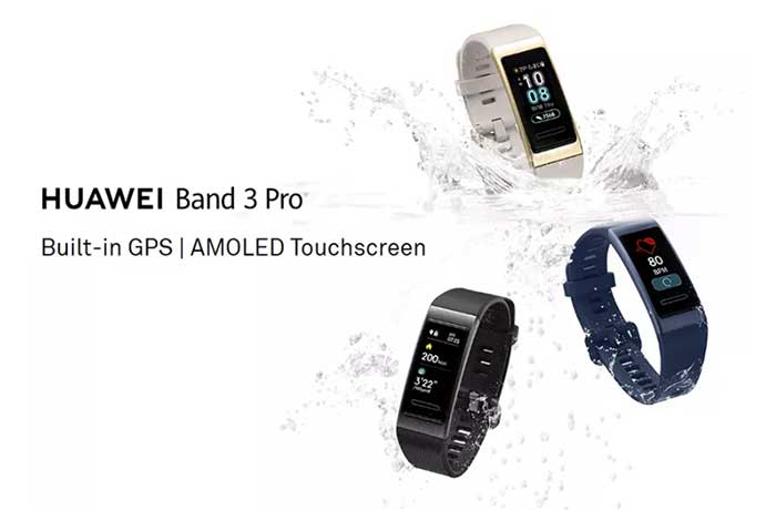 Huawei Band 3 Pro SmartBand – AMOLED 화면 + 내장 GPS