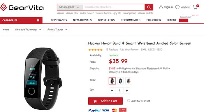 Huawei Honor Band 4 스마트 팔찌 - 쿠폰 코드